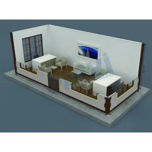 Bungalow de chantier 6x2.4m