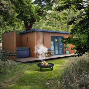 Conteneur Converti : Espace de Vie Extérieur Moderne et Élégant