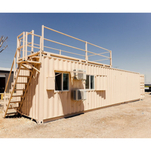 Conteneur Habitable 40 Pieds avec Terrasse et Design Personnalisable