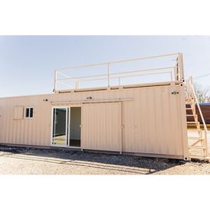 Conteneur Habitable 40 Pieds avec Terrasse et Design Personnalisable