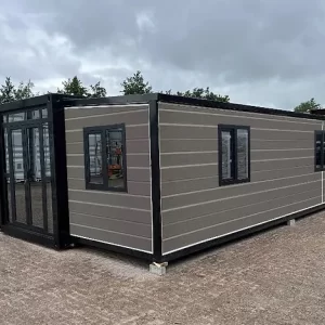 Conteneur Tiny House XXL / Chalet de luxe pliable - 40 pieds / 12 mètres